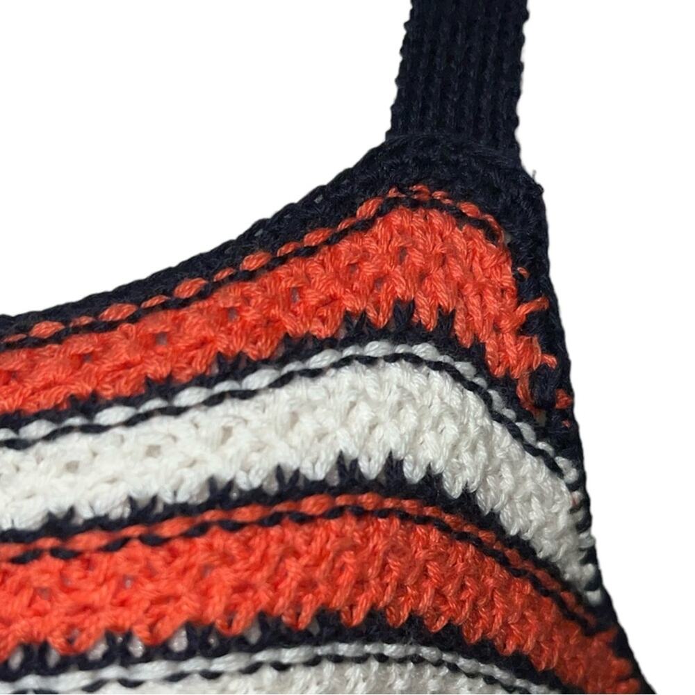 Women’s Crochet Striped Tank Top Size XL It’s Our Time New - Picture 5 of 10